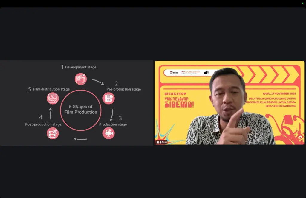 Gambar 6. Pemaparan mengenai Manajemen Produksi Film